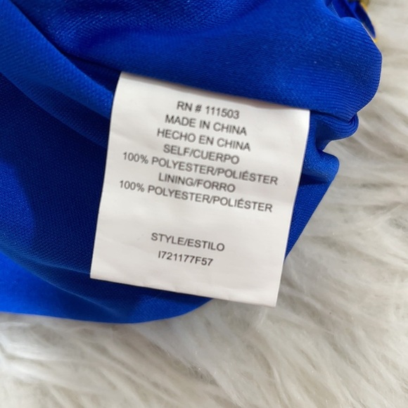 AS U WISH Pineapple Blue Romper Front Pockets New - Picture 7 of 7